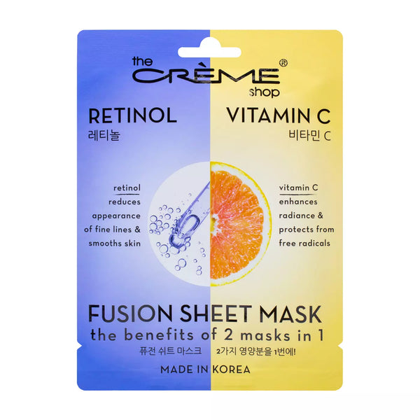 Masque en tissu Crème Rétinol/Vitamine C 