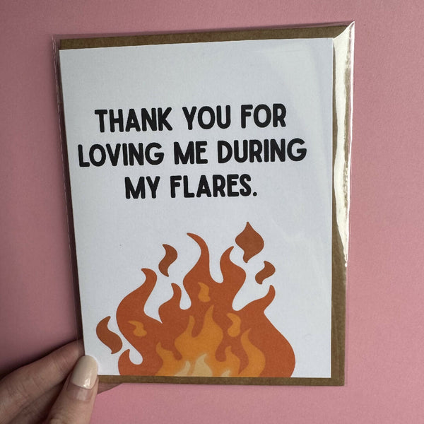 Thanks for Loving me - Flare Greeting Card by A Spoonful of Becky Designs