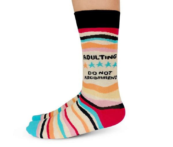 Adulting Do Not Recommend Socks - SM