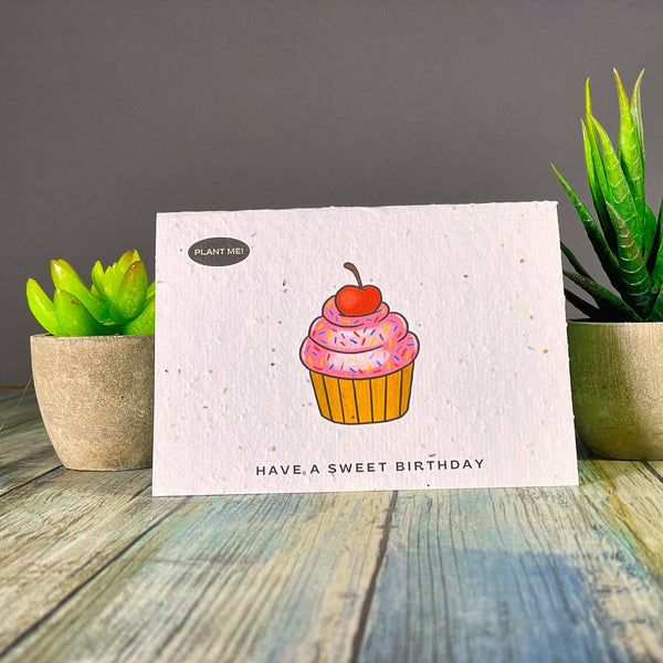 Have a Sweet Birthday Plantable Greeting Card