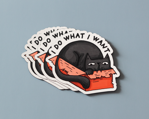 I Do What I Want Vinyl Sticker