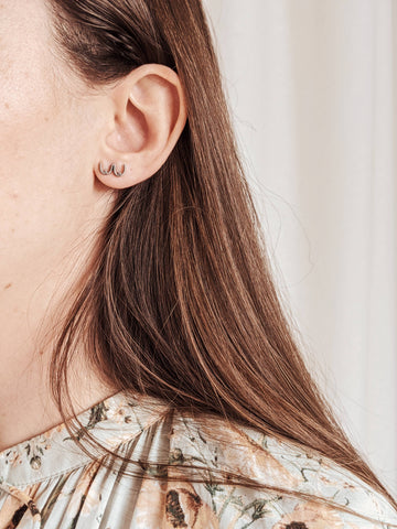 Boobs- gold plated earrings