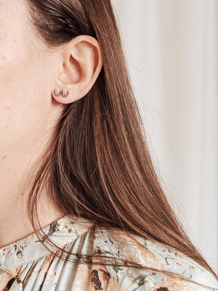 Boobs- gold plated earrings