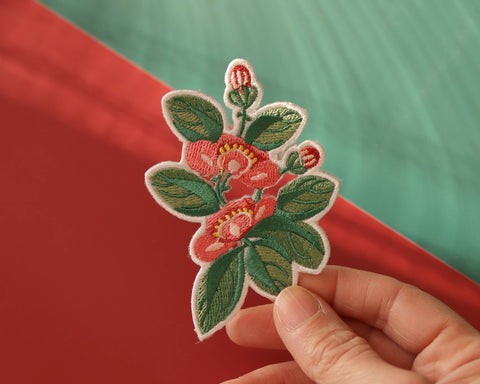 Floral Iron-On Patch