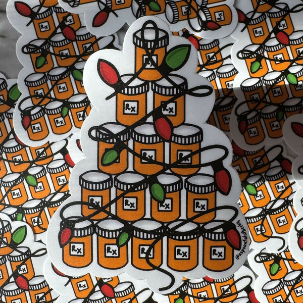 Medicated Christmas Sticker