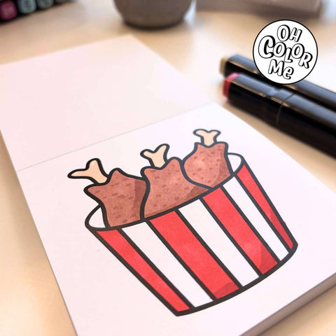 Mini livre de coloriage sucré-salé, ÉDITION MISE À JOUR 4"x4"