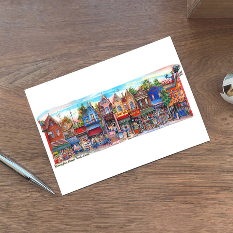Carte postale du marché de Kensington