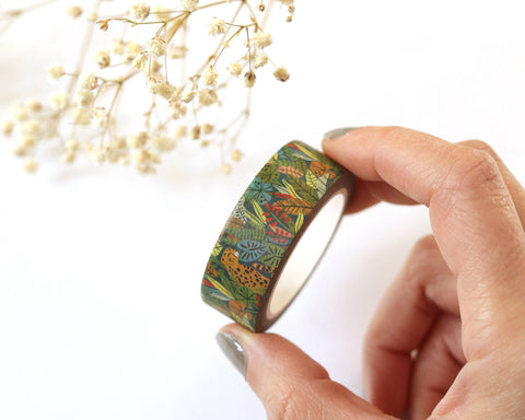 Tropical Jungle Cheetah Washi Tape - 15mm x 10m