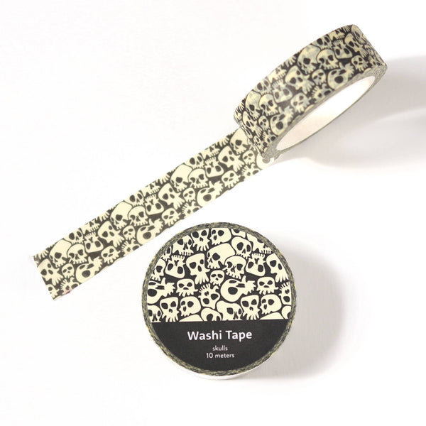 Halloween Edgy Skulls Washi Tape - 15mm x 10m