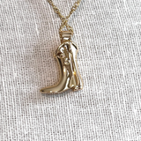 Western Boot Necklace 