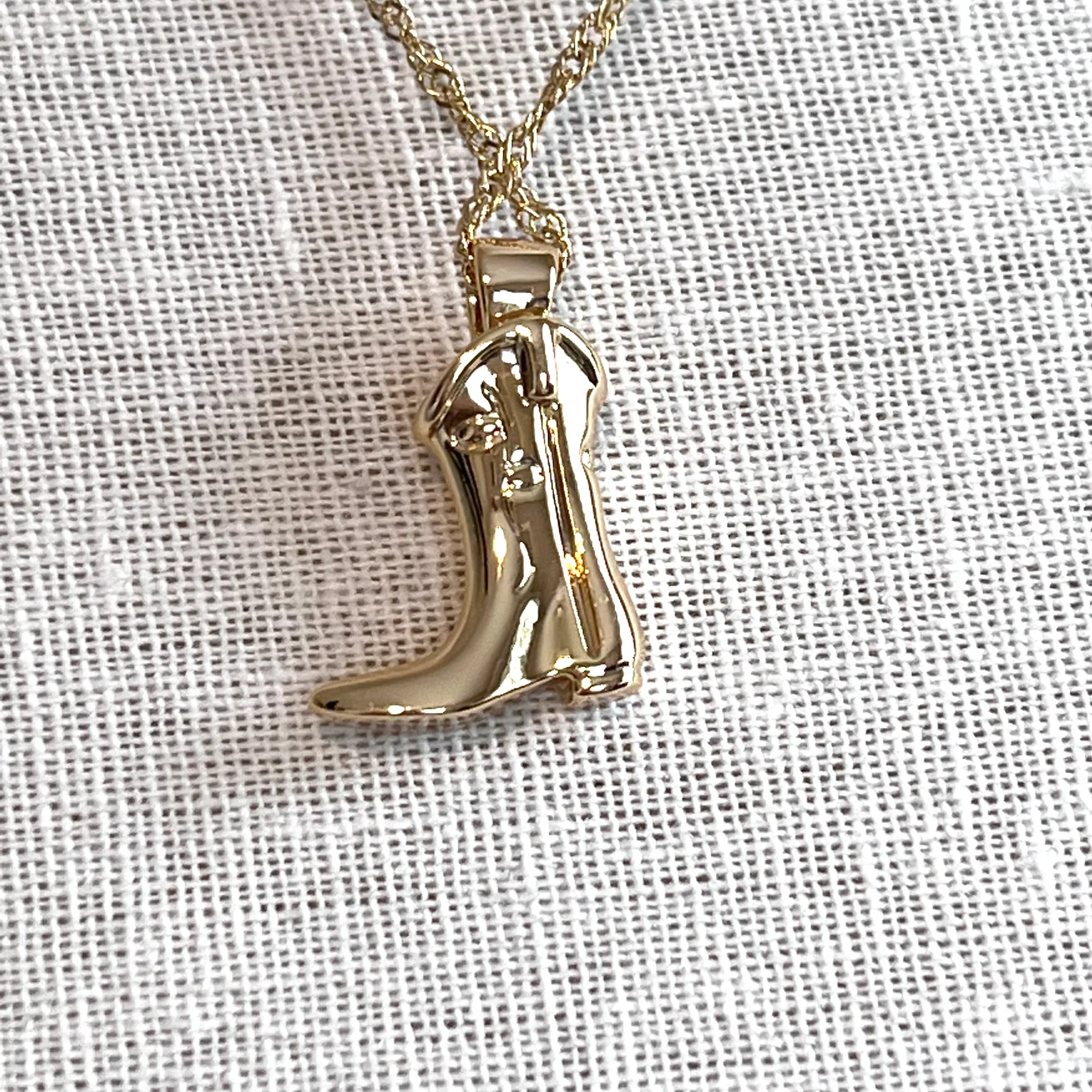 Western Boot Necklace