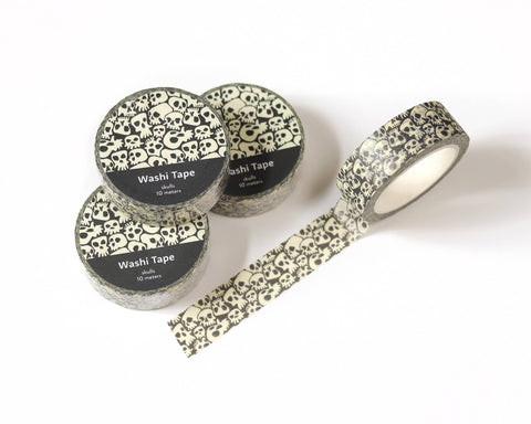 Halloween Edgy Skulls Washi Tape - 15mm x 10m
