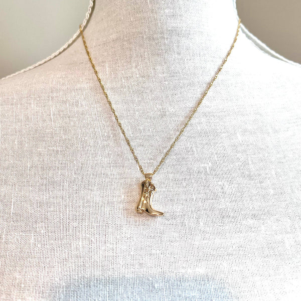 Western Boot Necklace