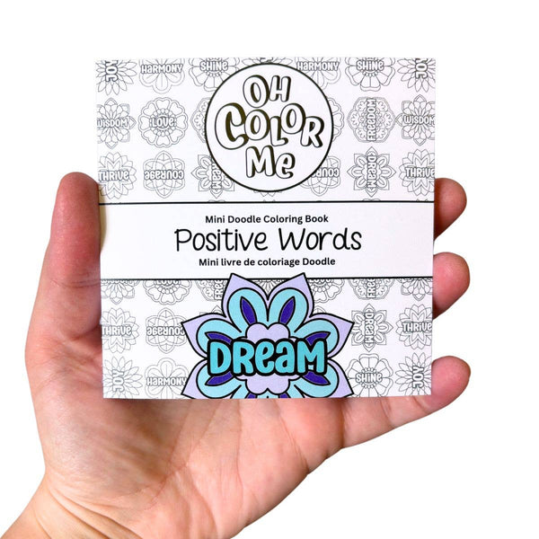 Mini Coloring Book Positive Words, 4