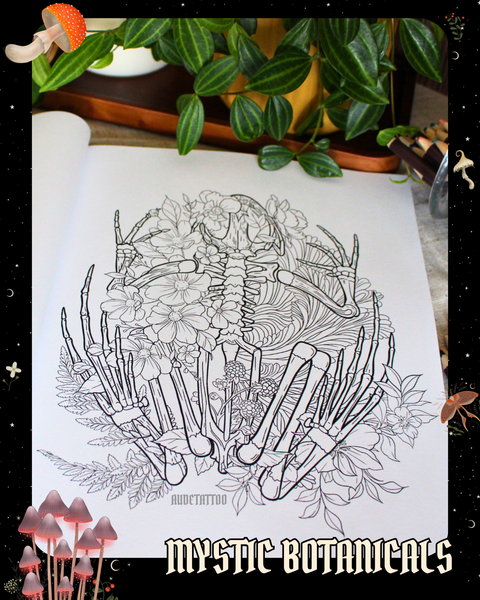 Journal anti-anxiété format voyage : Mystic Botanicals