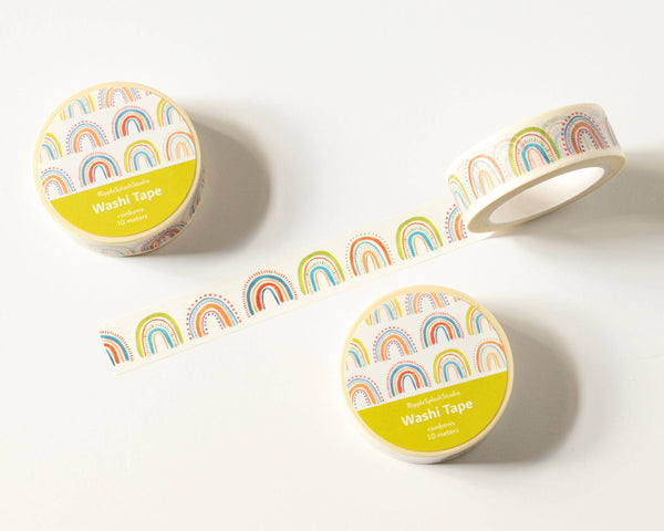 Colorful Rainbow Washi Tape - 15mm x 10m