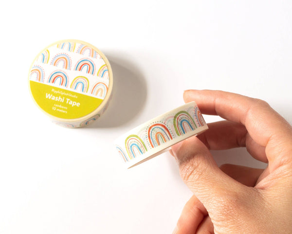 Colorful Rainbow Washi Tape - 15mm x 10m