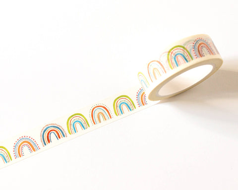 Colorful Rainbow Washi Tape - 15mm x 10m
