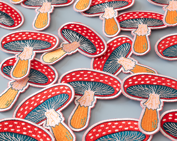 Mushroom Iron-On Patch