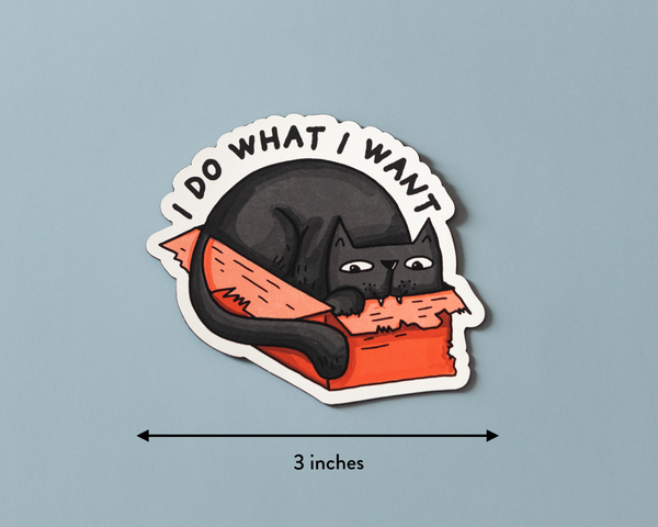 I Do What I Want Vinyl Sticker