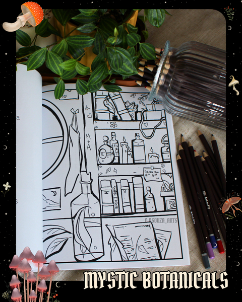 Journal anti-anxiété format voyage : Mystic Botanicals