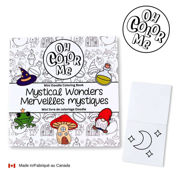 Mini livre de coloriage Merveilles mystiques, 10 x 10 cm, cadeau de Saint-Valentin