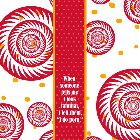 When Someone Says I look Familiar Dish Towel