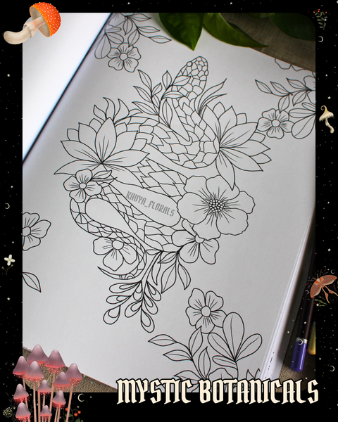 Journal anti-anxiété format voyage : Mystic Botanicals