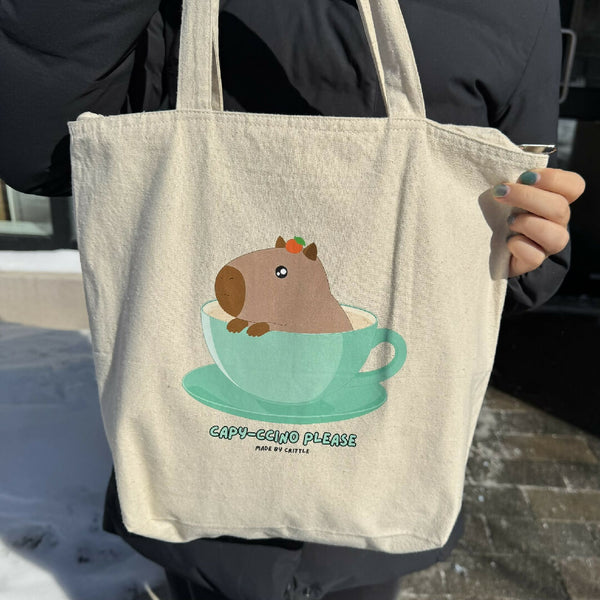 Capy-ccino Please Tote Bag