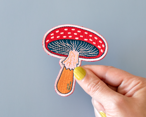 Mushroom Iron-On Patch