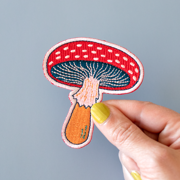 Mushroom Iron-On Patch