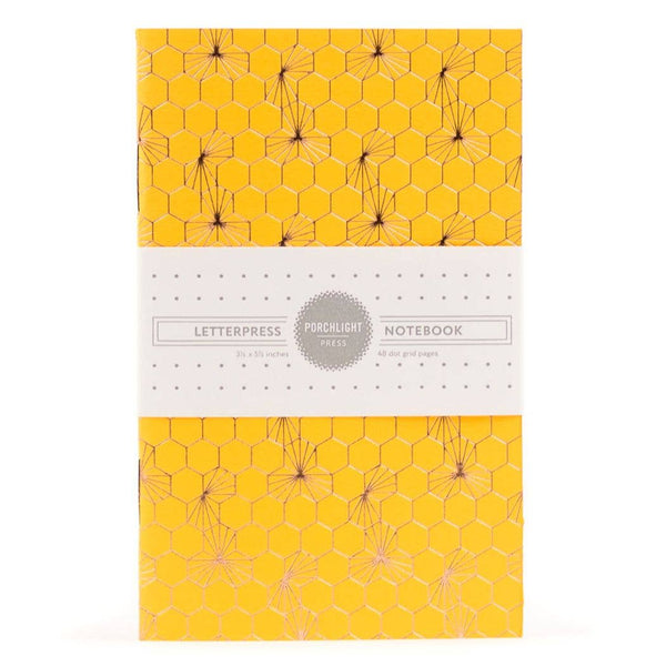 Honeycomb Gold Foil Small - Notebook