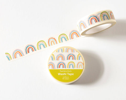 Colorful Rainbow Washi Tape - 15mm x 10m