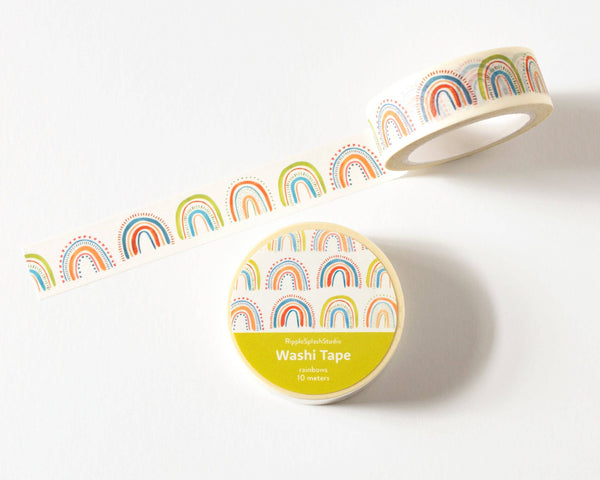 Colorful Rainbow Washi Tape - 15mm x 10m