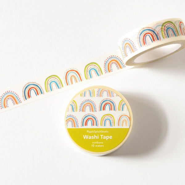 Colorful Rainbow Washi Tape - 15mm x 10m