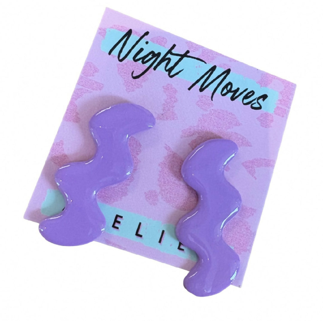 Abstract Squiggle Statement Studs