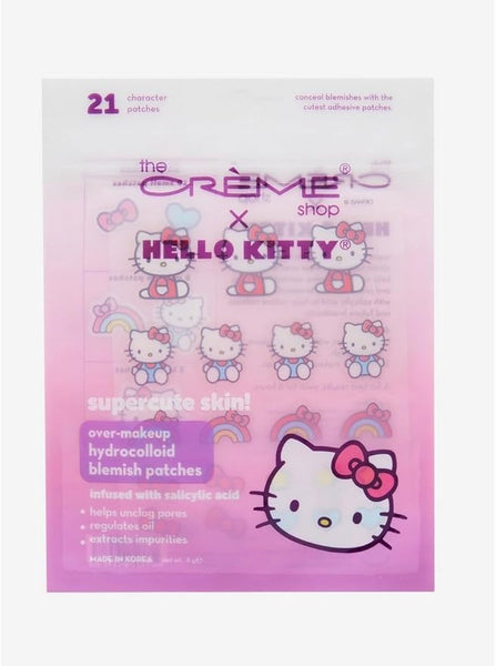 The Creme Shop, Hello Kitty®, Patchs anti-imperfections hydrocolloïdes à appliquer par-dessus le maquillage, 21 patchs à l'effigie de différents personnages 