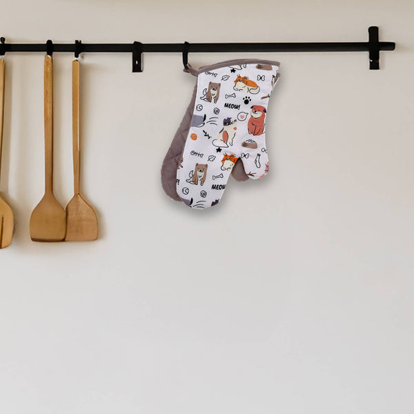 Oven Mitts 2 Pcs Dog & Cat