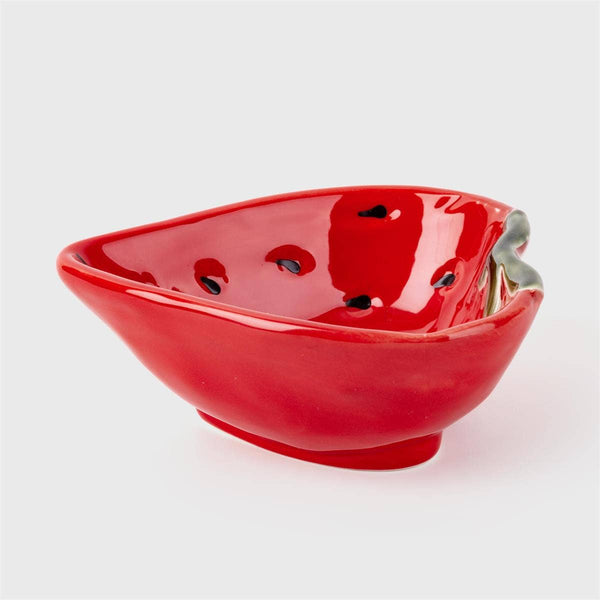 Strawberry Dish, Ceramic, 3.98x3.75x1.5