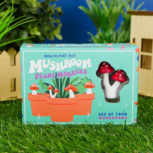 MUSHROOM PLANT MARKERS PLANTERS