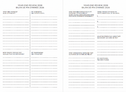 2025–2026 Smyth Academic Weekly Planner — Gold A5 Vegan Leather Luxe Agenda (18-Month, Bilingual)