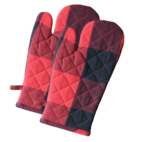 Buffalo Check Oven Mitts Set of 2