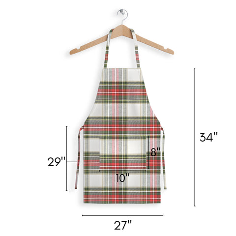 Fabstyles Christmas Celebration Plaid Apron