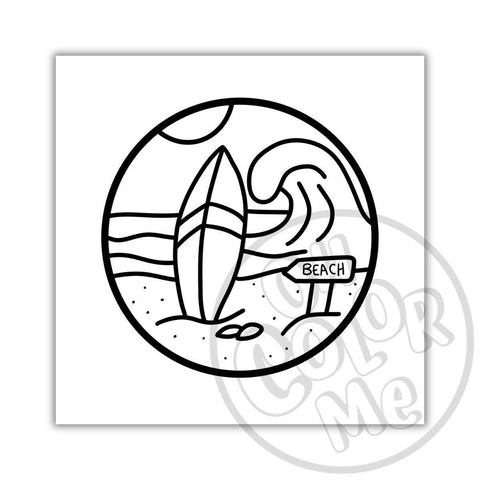 Mini Coloring Book Calming Scenes, 4"x4", Valentines Gift