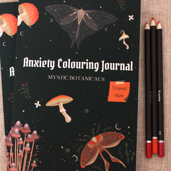 Travel Size Anxiety Journal: Mystic Botanicals