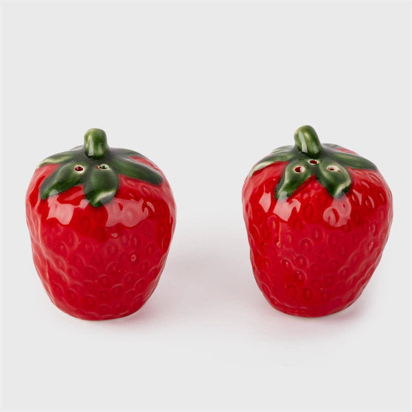 Strawberry Salt & Pepper Shakers, Set/2, 2