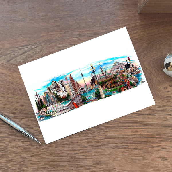 Canada Coast To Coast  Postcard