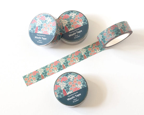 Floral Washi Tape - 15mm x 10m