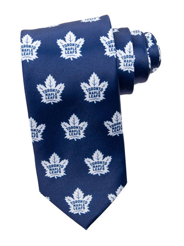 Toronto Maple Leafs All Over Team Logo Necktie