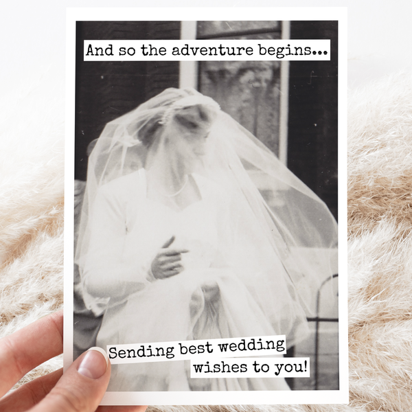 Wedding Card. And So The Adventure Begins...
